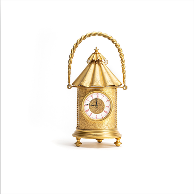 French High quality nicely gilded and engraved hand carrying decorative fantasy lantern