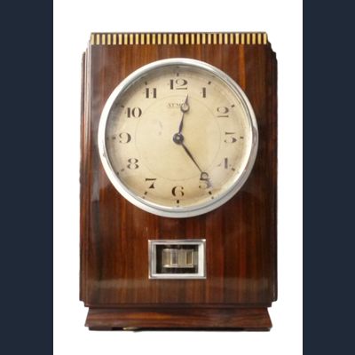 M154 Houten Atmos klok, coromandel fineer, J.L.Reutter,model LG I,No 617, France, 1930.