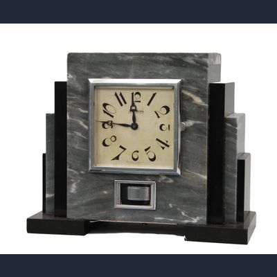 M165 Franse marmeren Atmos uurwerkset Reutter, nummer 1531.