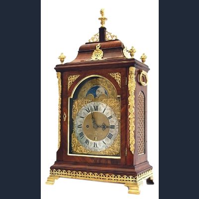 BR19 Hollandse tafelklok met Maanfase en datum