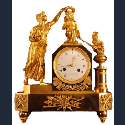 M68 Gilt bronze mantel clock