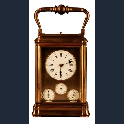 C02 Grande sonnerie multi dial travel alarm clock full calendar