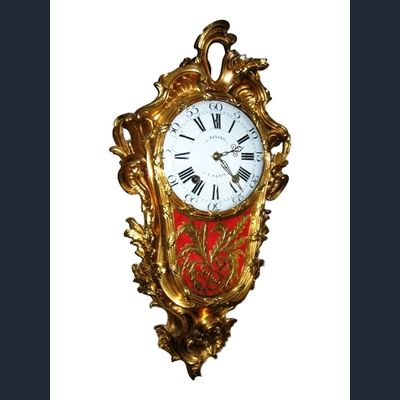 W01 Vuurvergulde Cartel klok in Louis XV/XVI overgangsstijl