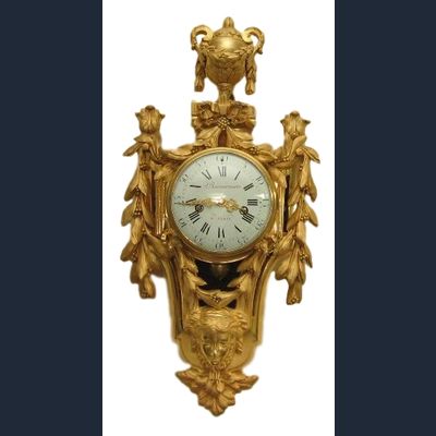 W20 Louis Seize Cartel clock. In superb original condition period gilding