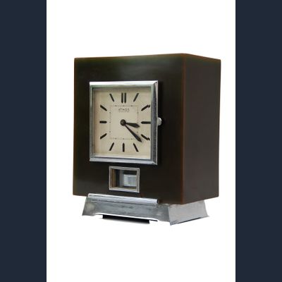 M198 Atmos clock in dark green, J.L. Reutter number 5013