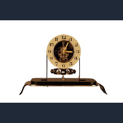 M187 Atmos clock PO1, skeleton dial and glass dome, Reutter nr. 6283, France ca. 1930.