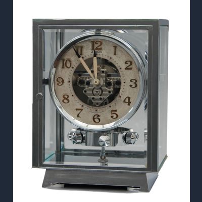 M200 Chrome  plated art deco J. L. Reutter five-glass Atmos clock