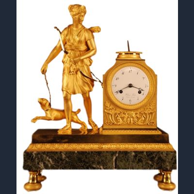 M50 Fraaie vuurvergulde pendule