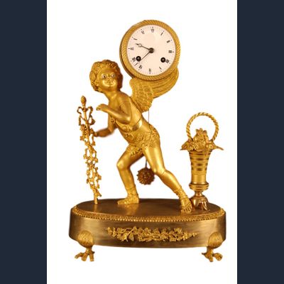 M20 Vuurvergulde Franse pendule