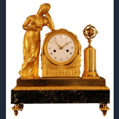 M40 French mantle clock 'La Liseuse'