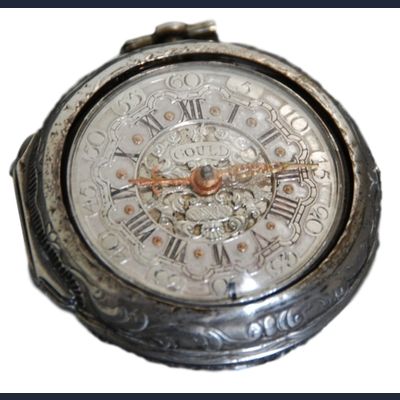 WAT12 Engels zilveren zakhorloge, spillegang