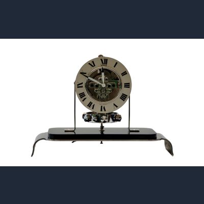 M229 Atmos PO1, skelet wijzerplaat en glazen stolp, Reutter nr. 3200, Frankrijk ca.1930.