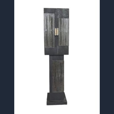 F07 R&Y Augousti roggehuid/struisvogel bedekt kabinetje