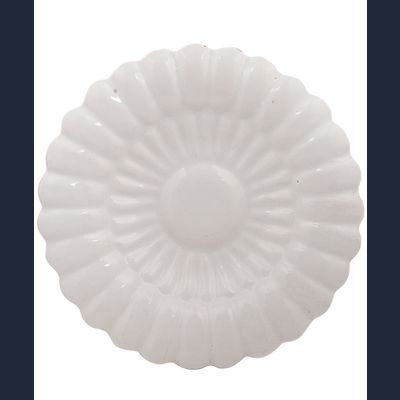 A White Dutch Delft Gadrooned Charger so called 'Plooischotel'