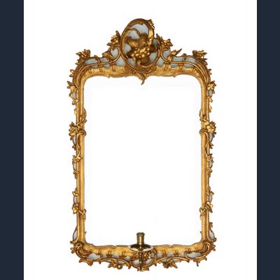 A Louis XV Mirror Bronze Mounted Girandole