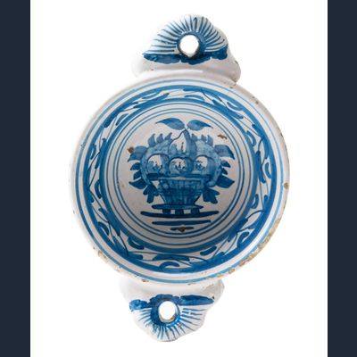 Majolica Bowl with Handles