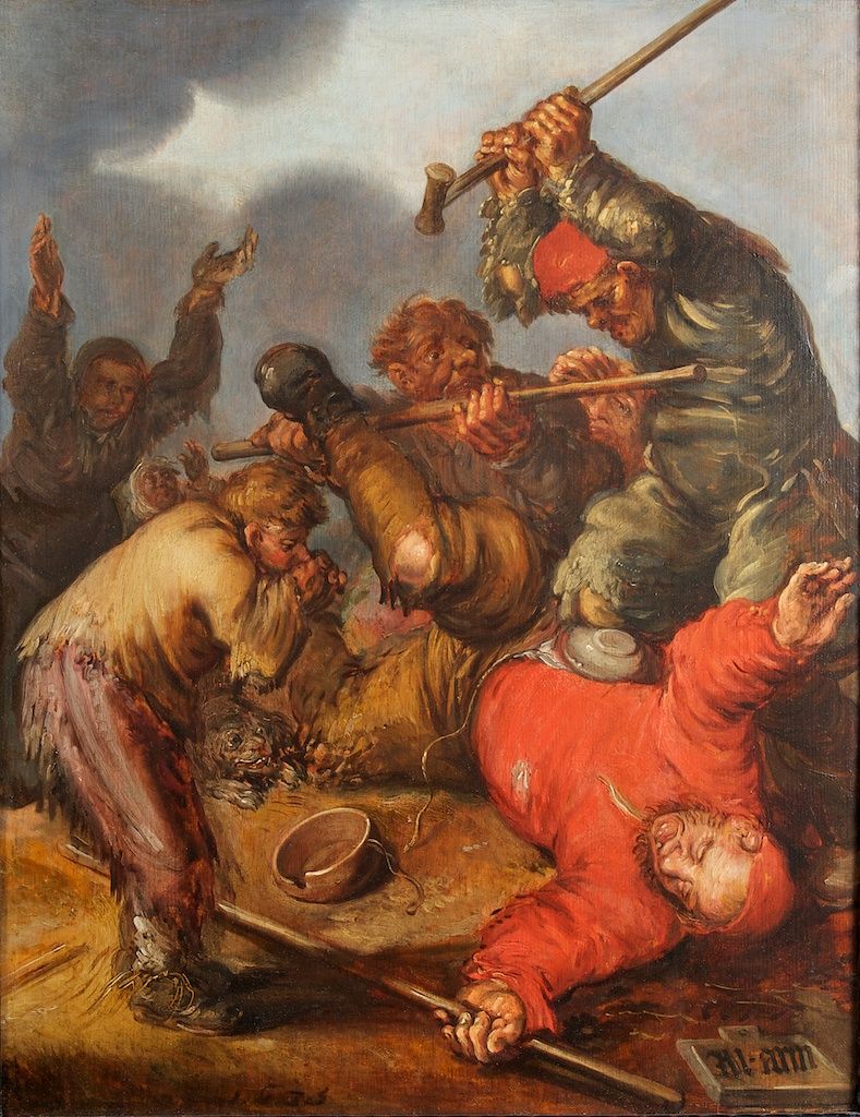 Adriaen van de Venne, 'Farmers' fight'