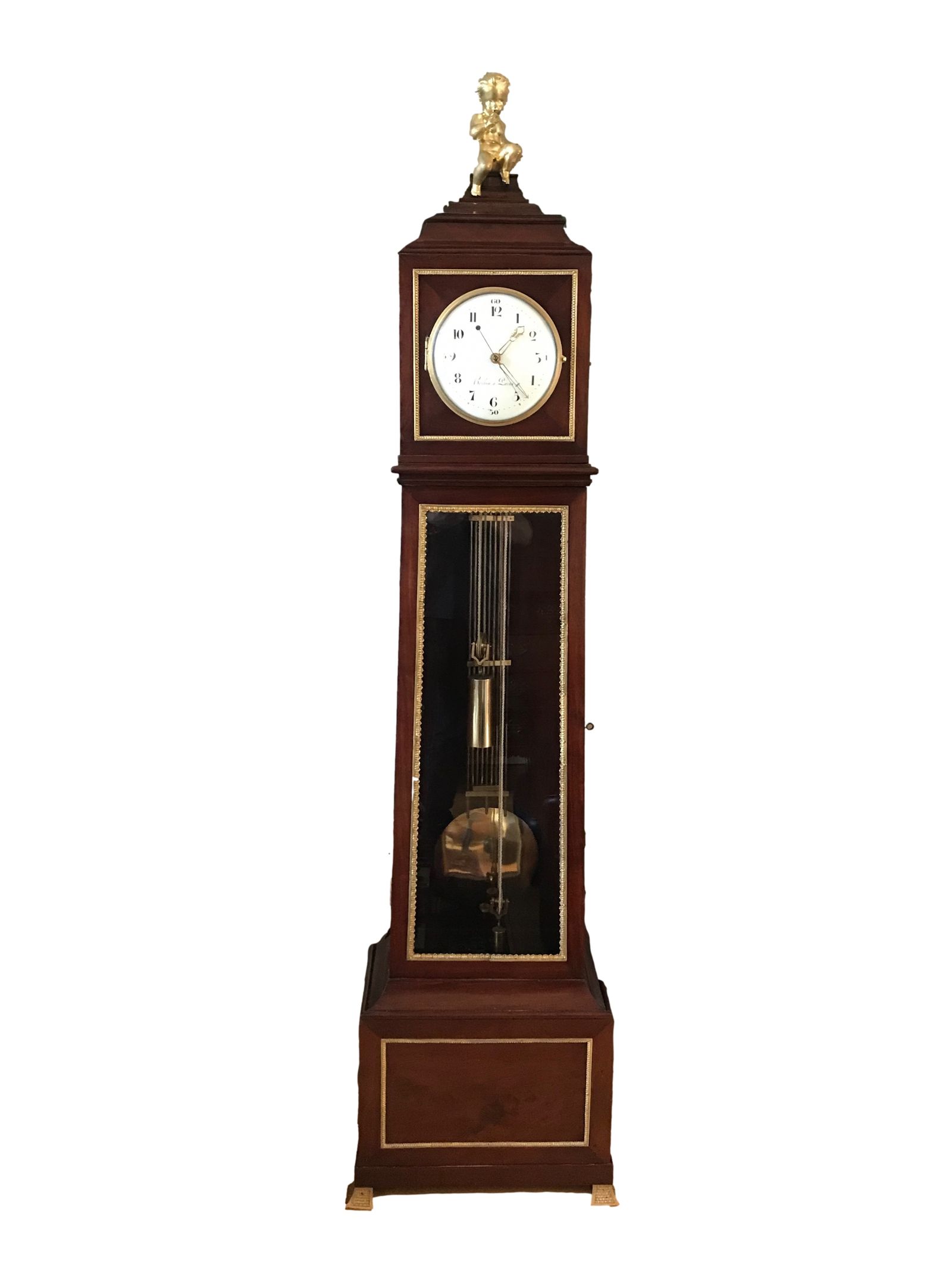 L23 French Louis XVI floorstanding regulator of 8 days duration
