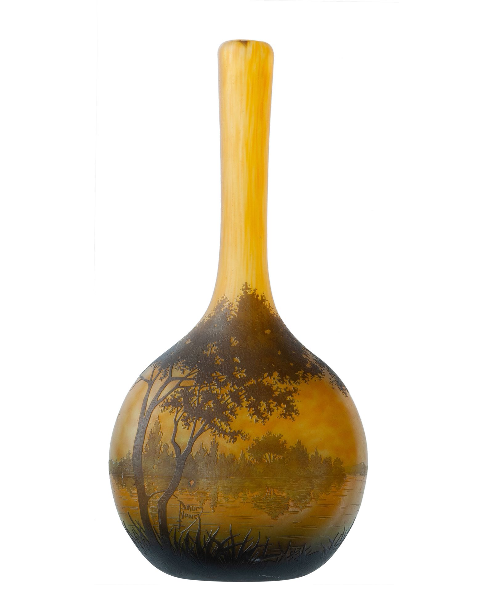 Daum Long Neck Vase
