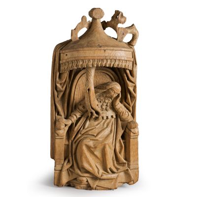 Eikenhouten sculptuur van de Boom van Jesse