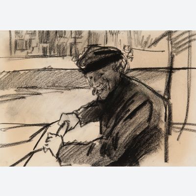 De kar duwer op de Prinsengracht