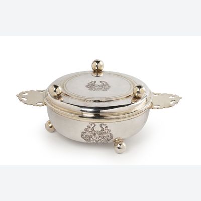 Silver Ecuelle with Cover