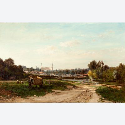 Landscape with Workers in a Field