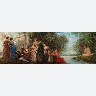 Musiciens dans un parc