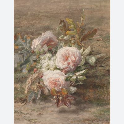 Flower still life with roses