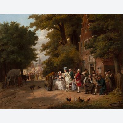 JAN JACOB ZUIDEMA BROOS (1833-1882) – THE FORTUNE TELLER