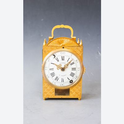 A French Pendule d'Officier, 'FIÉFÉ à Paris', Louis XVI ca. 1780.