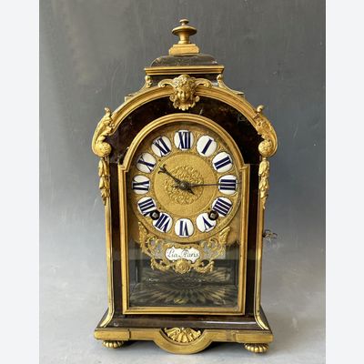 Small turtle Regency Clock, signed, ca. 1720