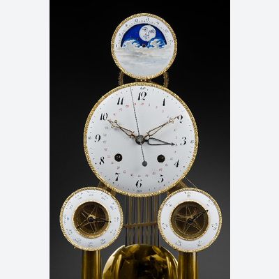 SOLD An important and fine multi-dial skeleton clock by Hubert Sarton à Liège, circa 1810.