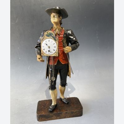 Schwarzwälder Uhrenträger, clock trader, Black Forest circa 1860.