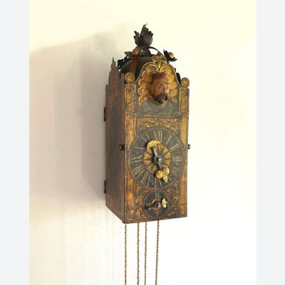 Renaissance Eisenuhr met automaat, zgn Schnapper circa 1600.