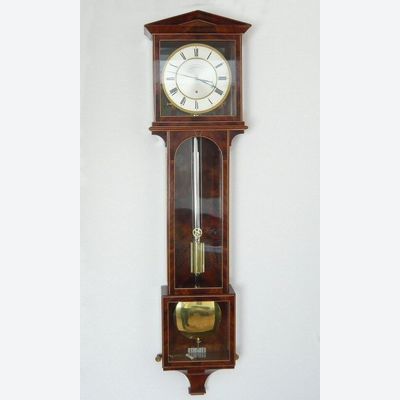 Elegante Wiener Regulator-Pendeluhr, 'Ph. Happacher in Wien', 1 Monat, ca. 1820.