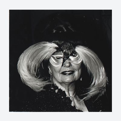 Woman in a Birdmask, NYC 1967