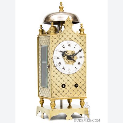 Ein Miniatur-Nordfranzösisches Messing-Laternenuhrchen, ca. 1780.