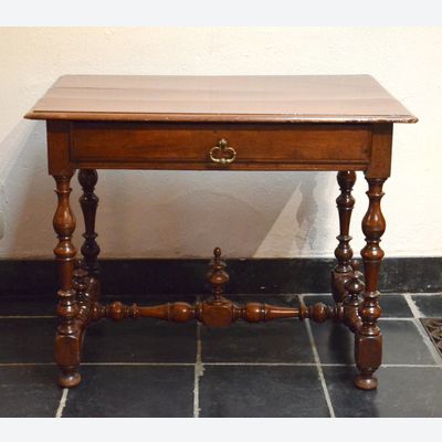 Tafel met lade, Frankrijk, 17e eeuw (Louis XIII)