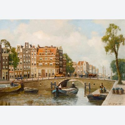 Brouwersgracht met de z.g.n. Spaanse huizen