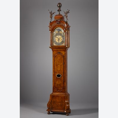 Dutch musical longcase clock, Amsterdam, Paulus Bramer