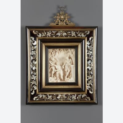 Relief Allemand répresentant Susanna et les Vieillards, attribué à Antonio Leoni