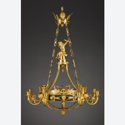 Russian Empire Chandelier, Attributed to Andrei Ivanovich Schreiber