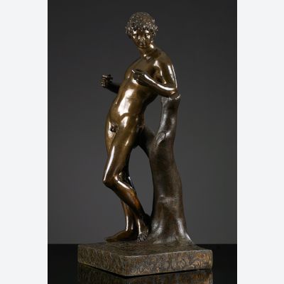 Frans Bronzen beeld van Apollo naar François Duquesnoy