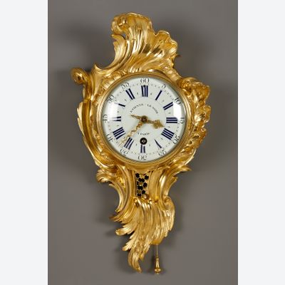 French Louis XV Cartel d’Alcove, Etienne Le Noir