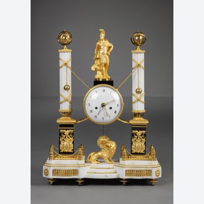 Französische Louis XVI Pendule Portique