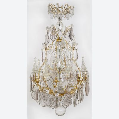 Lustre à cage d’époque Louis XV