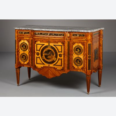 Hollandse Louis XVI commode met Japanse lakpanelen