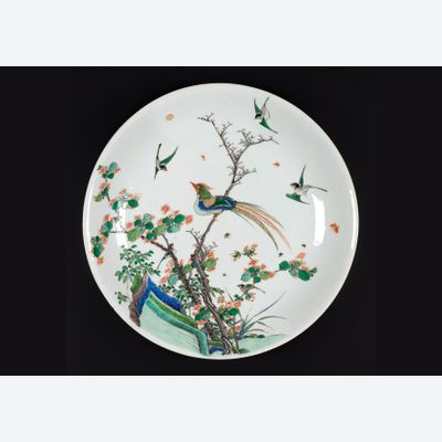 Chinese Famille Verte Kangxi Plate