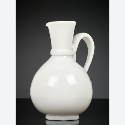 German milk glass jug